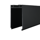 LED PROFIIL 23x40 toiteploki Must