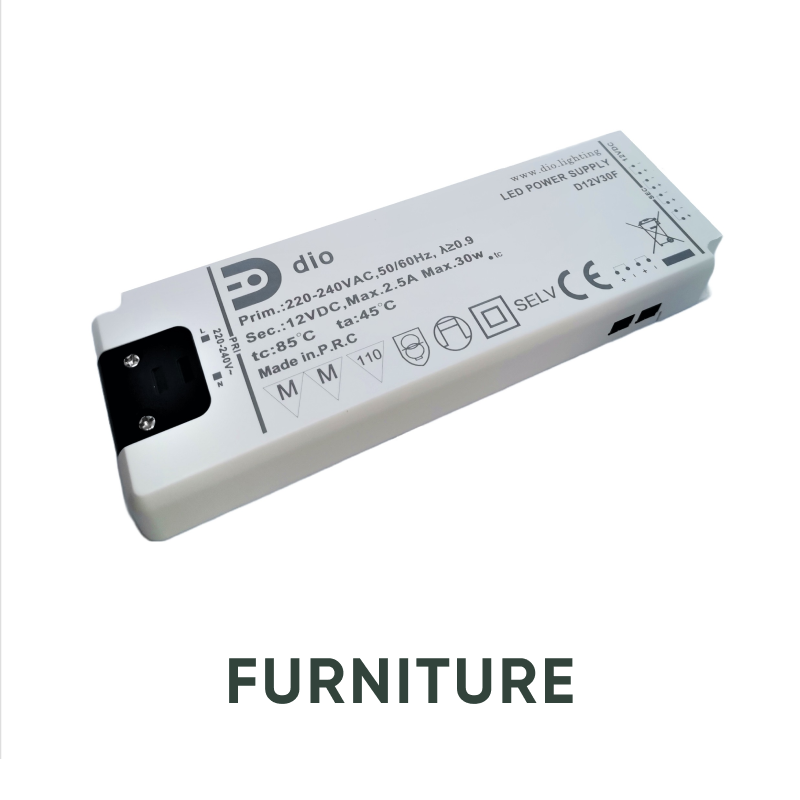 LED Trafo 12V. 30W, 2,5A