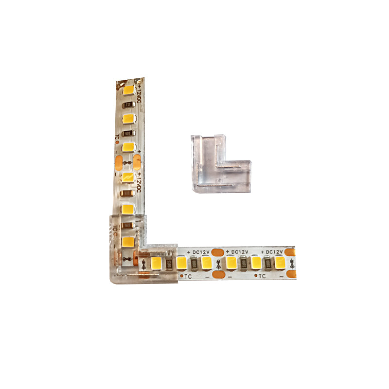 LED-riba pistik, 90-kraadine nurk, 8mm