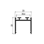 LED profiil PROFIIL 23x23