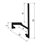 LED profiil CORNER SHELF