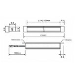 LED profiil MINI GROOVE süvistatav, Freecut LED-ribaga