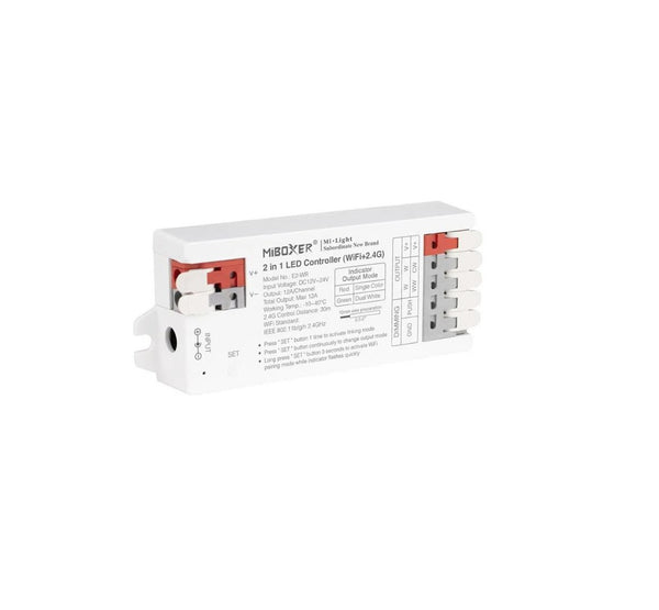 Controller for 1 zone WIFI single/CCT color LED strip (ECO)