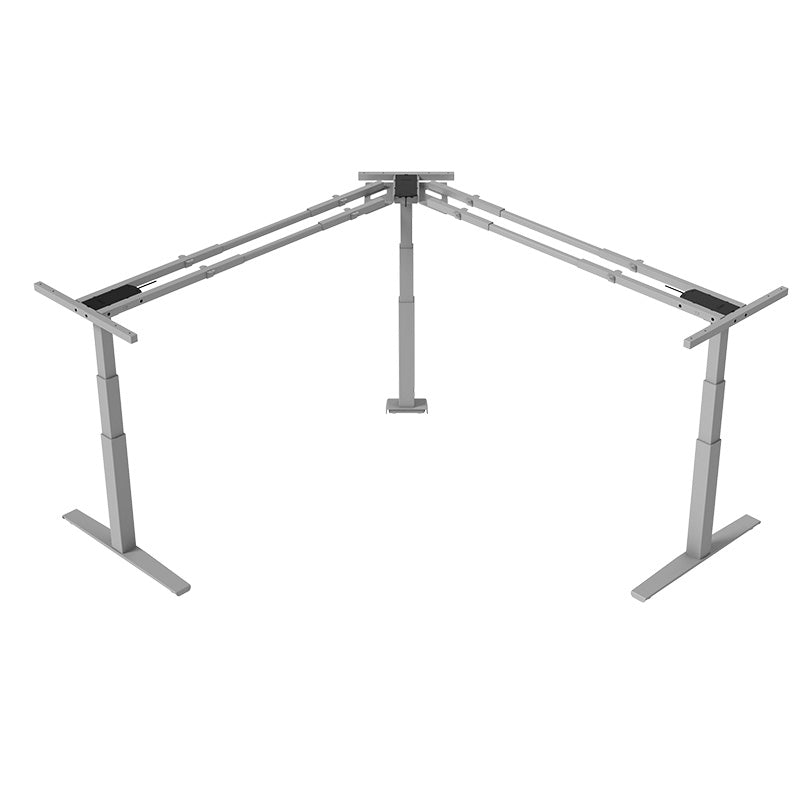 Electric height adjustable tripple desk frames (square, 3p.)