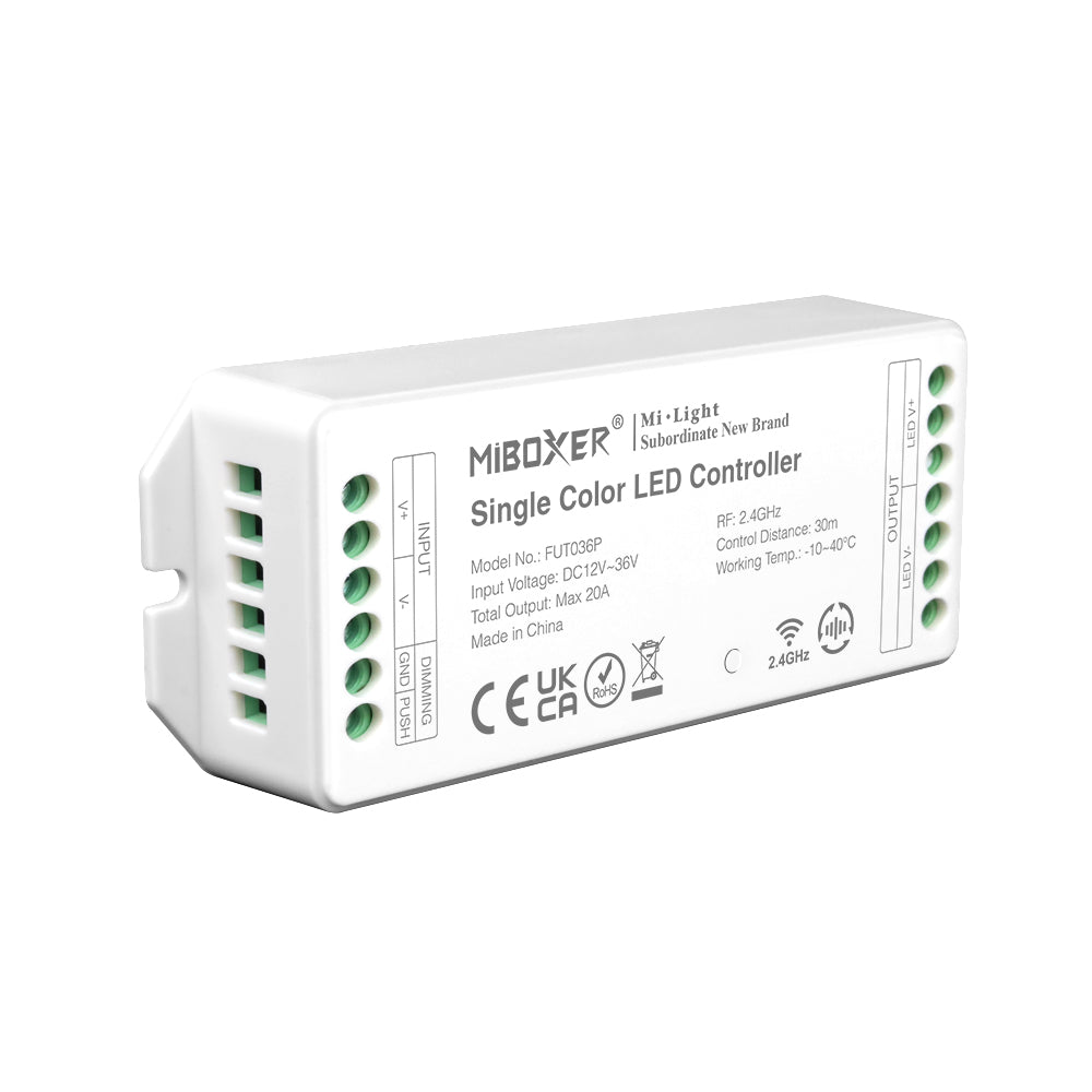 Controller for 1 zone maxi single color LED strip (ECO)