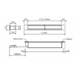 LED profiil MICRO GROOVE süvistatav, Freecut LED-ribaga