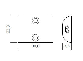 Hand movement sensor switch (surface) — Colour: Grey (A-J/D-R2)
