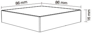 Wall switch for 4-zone single color LED strip (ECO)