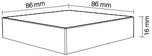 Wall switch for 4-zone single color LED strip (ECO)
