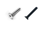 Screw for hanging rails brackets silver
