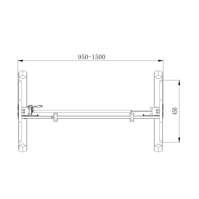 Electric height adjustable desk frames (rectangle, 3p.) (Copy)