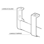 Hanging rail 15×30 — Colour: White (K-2 /15x30B)