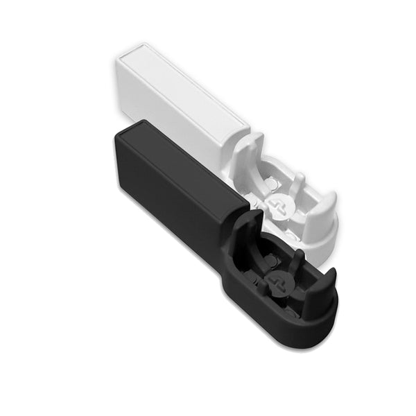 Hanging rail 15×30 side STYLE bracket — Colour: White (K-2 /LG70B-S)