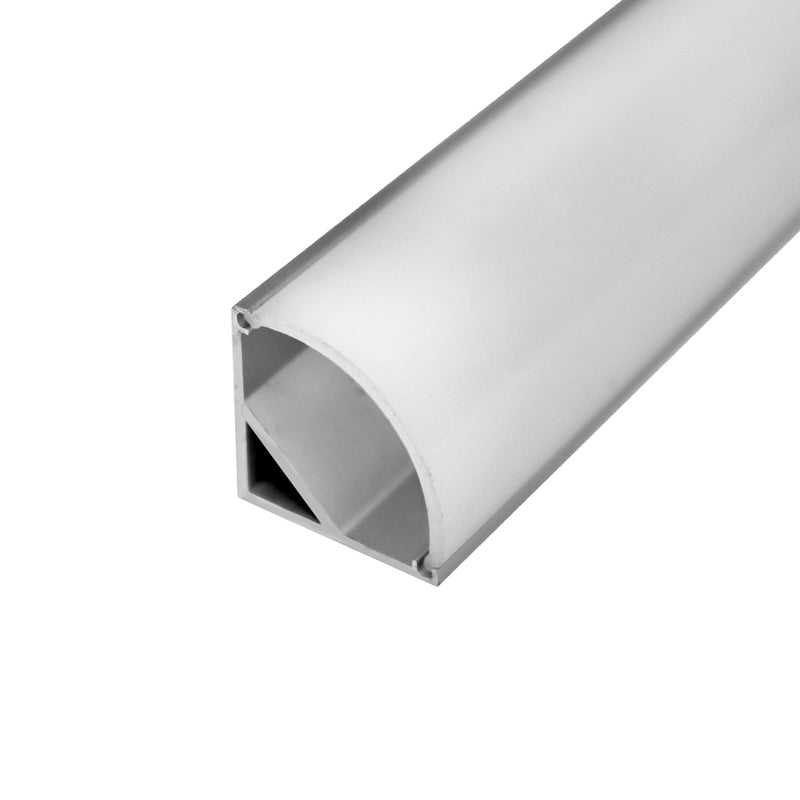 Cover for LED profile 16x16 round