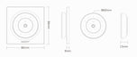 Wall switch for 1-zone single and CCT color LED strip (ECO)