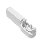 Hanging rail 15×30 side STYLE bracket — Colour: White (K-2 /LG70B-S)