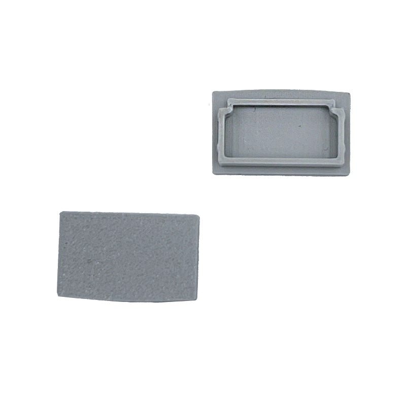 Endings for LED profile GROOVE HIDE 23 grey