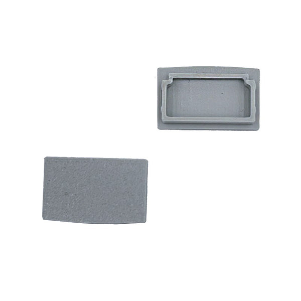 Endings for LED profile GROOVE HIDE 23 grey