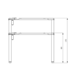 Electric height adjustable desk frames (rectangle, 3p.) (Copy)
