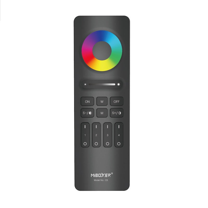 Remote control for 4 zone RGB / RGBW / RGBCCT LED strip (EKO)
