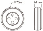 Remote control for 4-zone single color / CCT strip (EKO) white