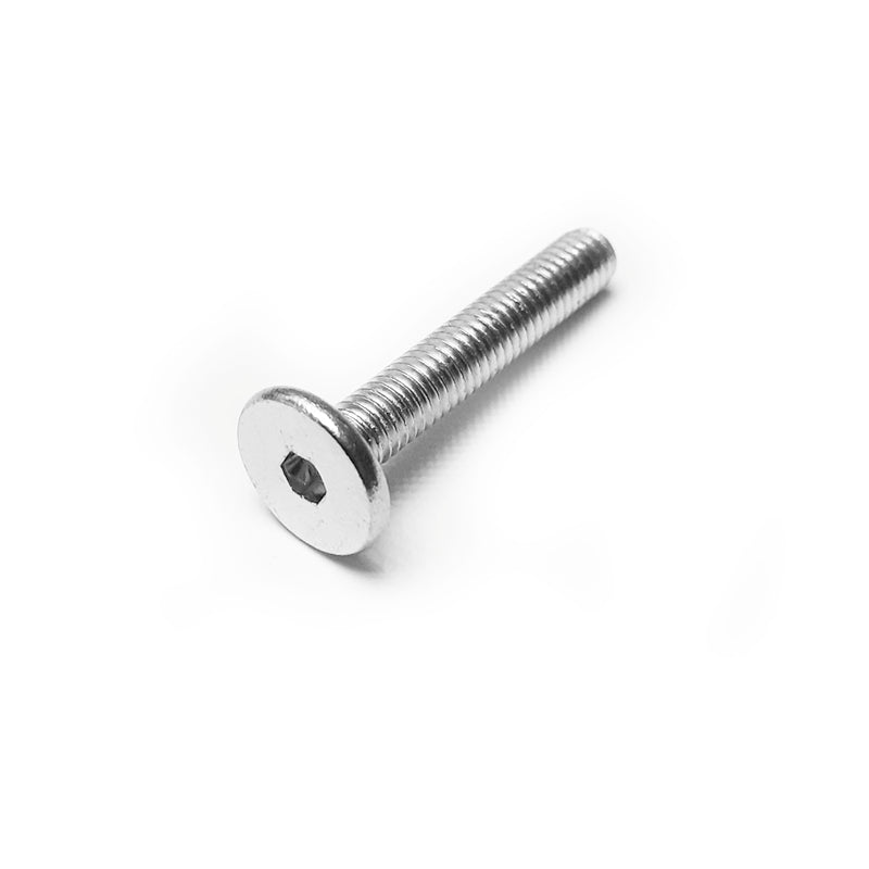 Screw for hanging rails brackets silver