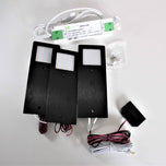 LED lamps STELLA set (3pcs) with switch black