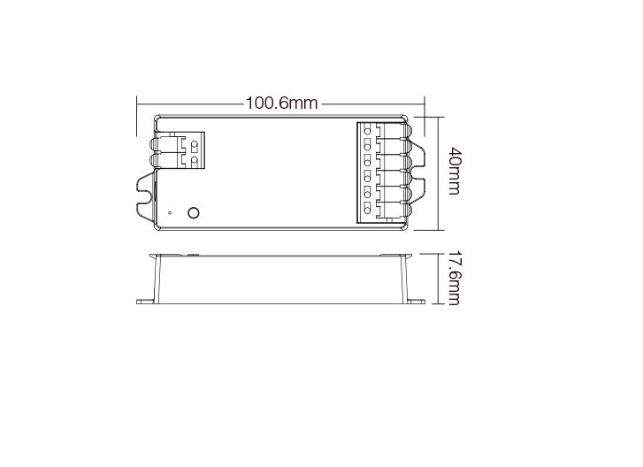 Controller for 1 zone WIFI RGB/RGBW/RGB-CCT tape (ECO) (A-V/EW-03/2)