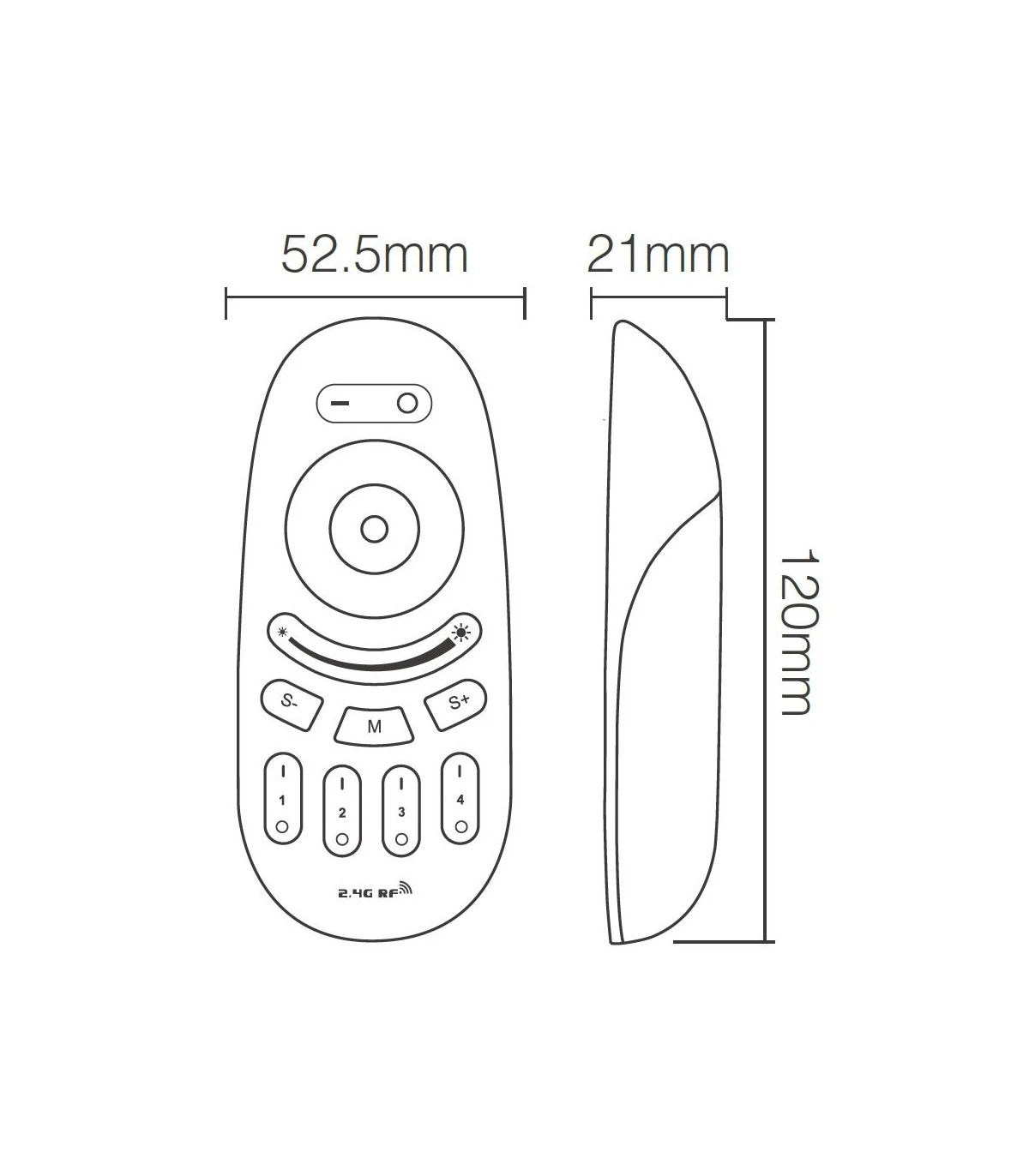 Remote control 4 zones RGB (ECO)