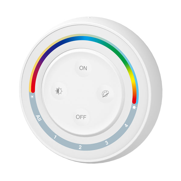Remote control for 4 zone RGB / RGBW tape (EKO) — Colour: White (A-V/E-16/4b)