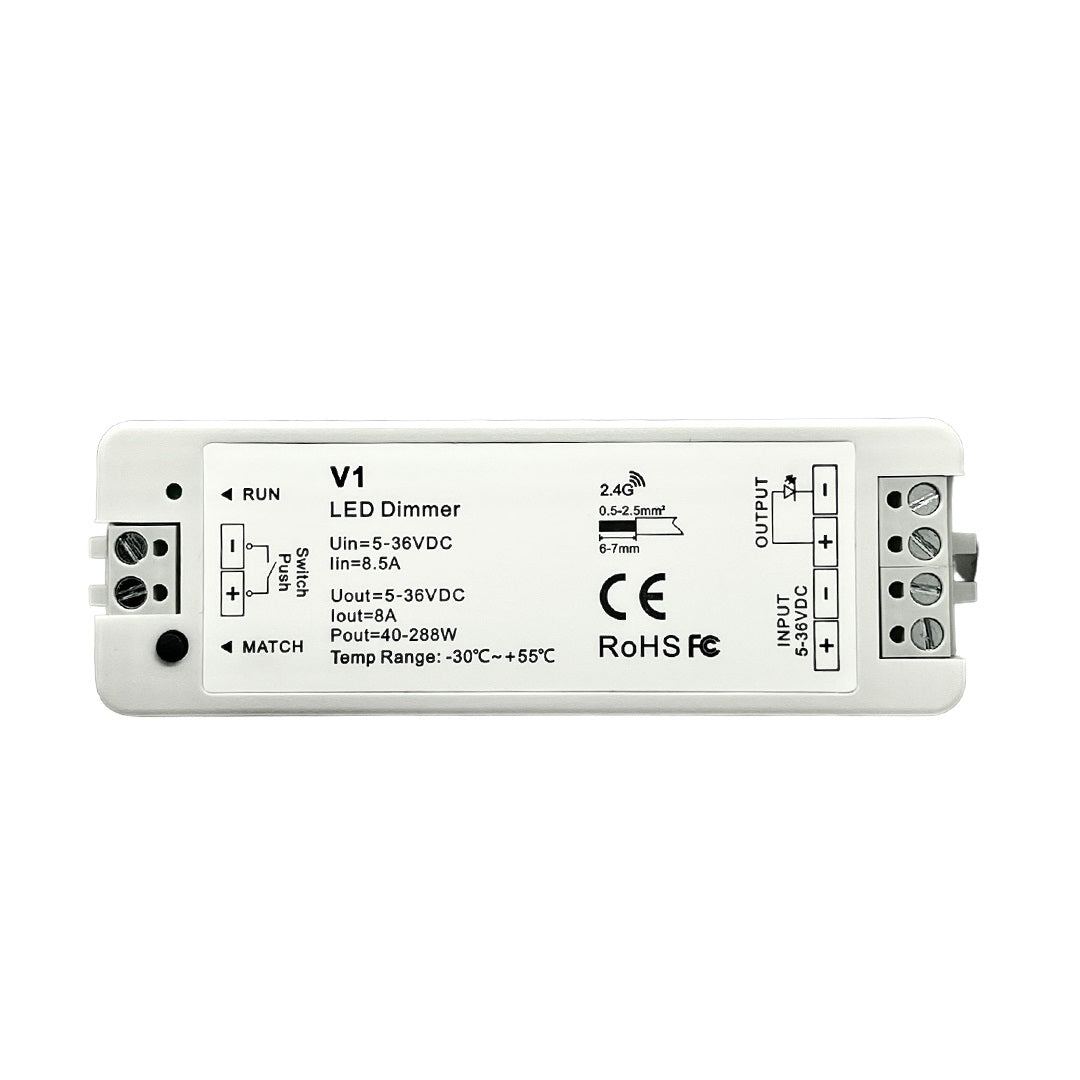 Controller for 1-zone single color LED strip