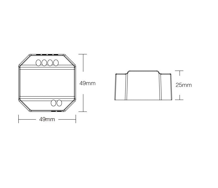 Controller 1 zone WIFI TRIAC + PUSH DIM (ECO)