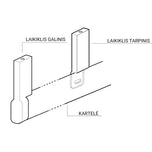 Hanging rail 15×30 — Colour: White (K-2 /15x30B)