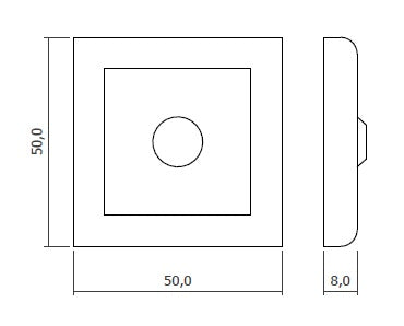 Touch dimmer sensor switch (surface) — Colour: grey