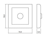 Touch dimmer sensor switch (surface) — Colour: grey