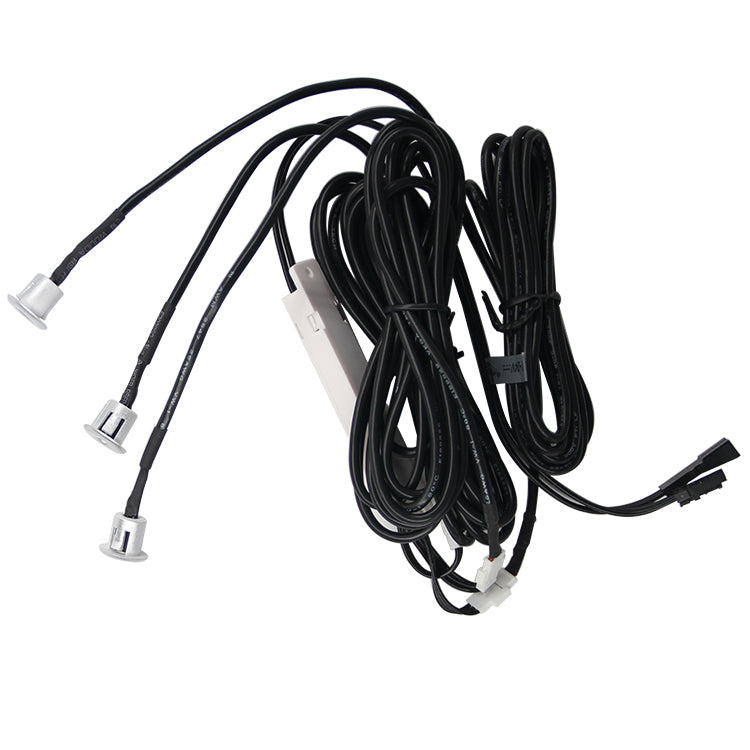 Triple sensor switch for doors (recessed)