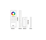 Remote control for 4 zone RGB / RGBW / RGBCCT LED strip (EKO)