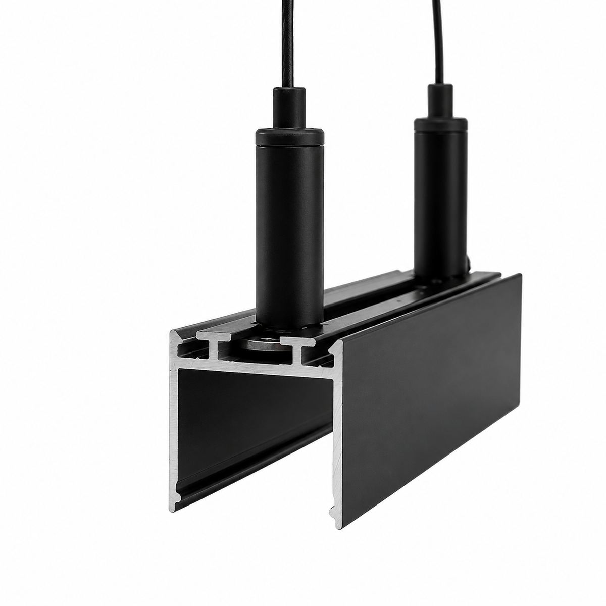 Pakabinimo elementas LED profiliui, juoda
