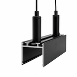 Pakabinimo elementas LED profiliui, juoda