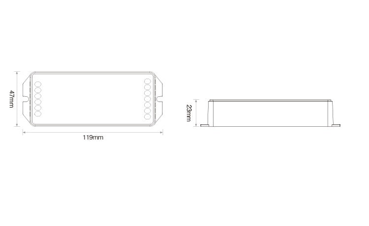 Controller for 1 zone maxi single color LED strip (ECO)