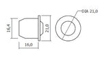 PIR motion sensor switch (recessed) grey
