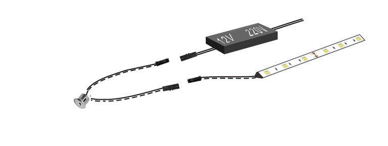 Touch dimmer sensor switch (surface) — Colour: grey