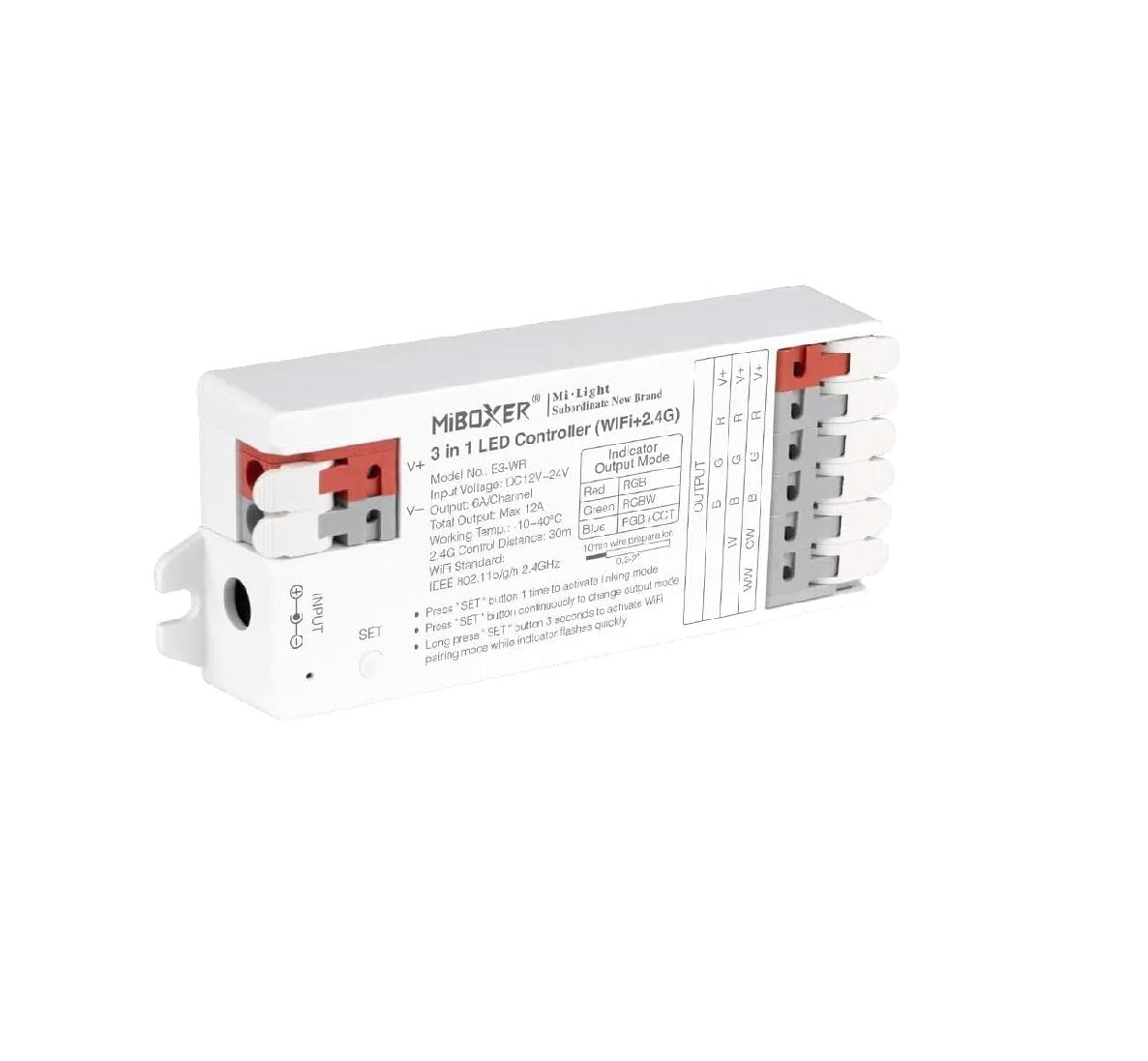 Controller for 1 zone WIFI RGB/RGBW/RGB-CCT tape (ECO) (A-V/EW-03/2)