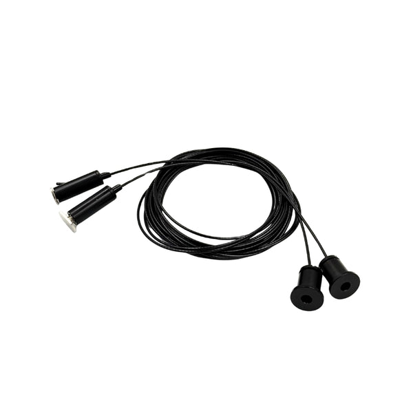 Pakabinimo elementas LED profiliui, juoda