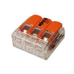 CONNECTOR WAGO COMPACT SPLICING 3 connection points (3x0.14-4mm)